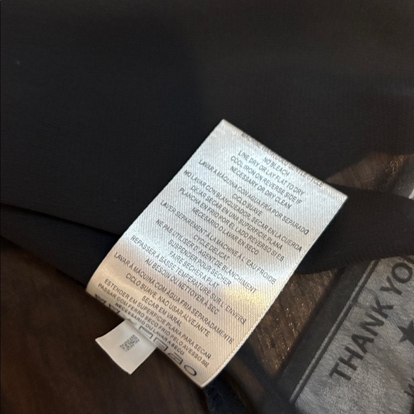 NWT Alex Evenings black sheer 3/4 split sleeve open cardigan. Size L. - Picture 13 of 17